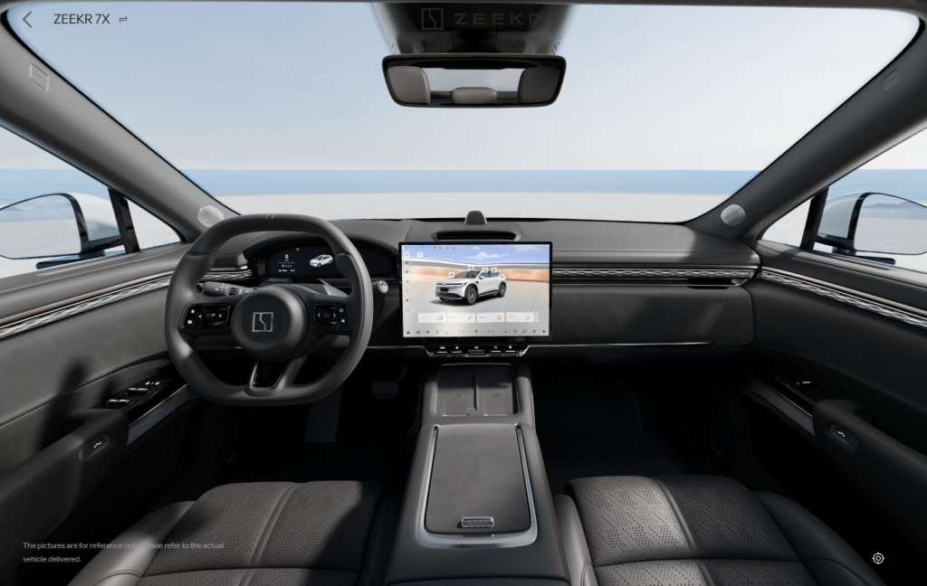 Nappa Leather Black Zeekr 7X Aerospide Cars