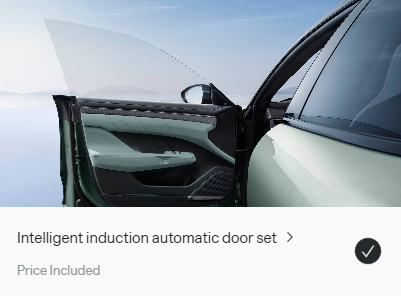 Zeekr 001 Privilege AWD Automatic doors