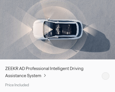 Zeekr 7X Level 2 Driving Asistance