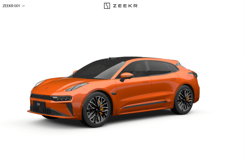 Zeekr 001 Privilege Orange - Aerspider Cars