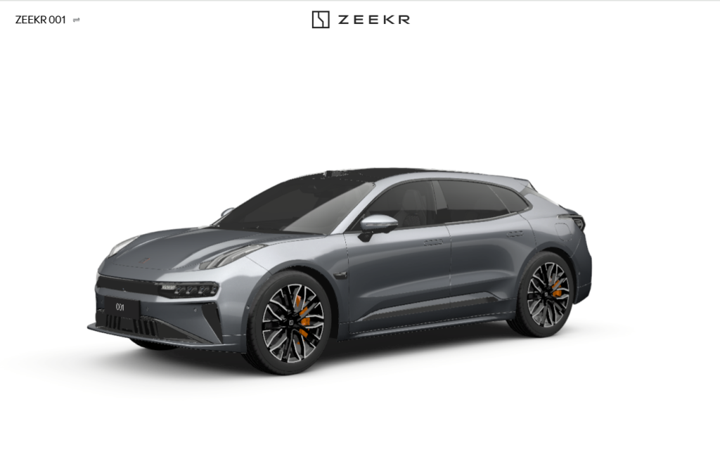 Zeekr 001 Privilege Dark Grey - Aerospider Cars