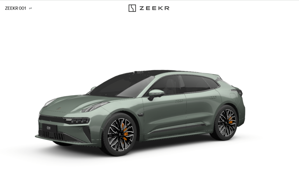 Zeekr 001 Privilege Green - Aerospider Cars