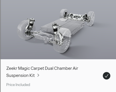 Zeekr 001 Privilege AWD Air Suspension Kit